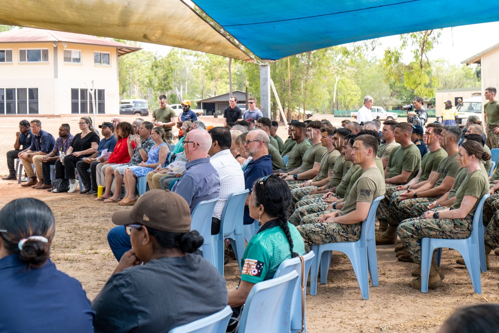 U.S. Marines, families of fallen honored by Tiwi Island, Larrakia people in historic Pukumani ceremony