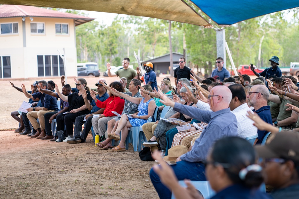 U.S. Marines, families of fallen honored by Tiwi Island, Larrakia people in historic Pukumani ceremony