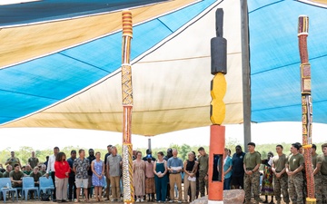 U.S. Marines, families of fallen honored by Tiwi Island, Larrakia people in historic Pukumani ceremony