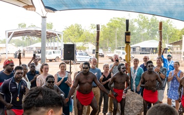 U.S. Marines, families of fallen honored by Tiwi Island, Larrakia people in historic Pukumani ceremony