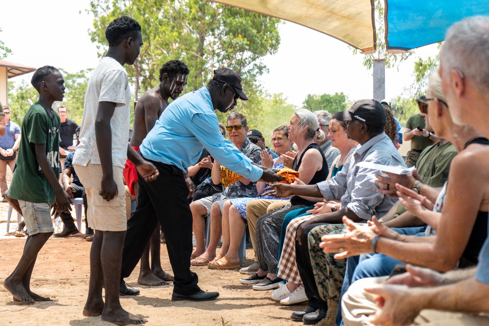 U.S. Marines, families of fallen honored by Tiwi Island, Larrakia people in historic Pukumani ceremony