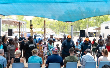 U.S. Marines, families of fallen honored by Tiwi Island, Larrakia people in historic Pukumani ceremony