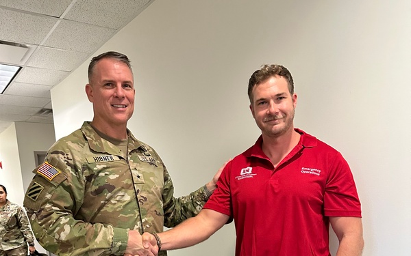 US Army Corps of Engineers, South Atlantic Division Commander visits Florida Emergency Operations Center for Hurricane Helene