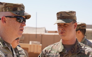 MG Leahy visits 1-102nd CAV