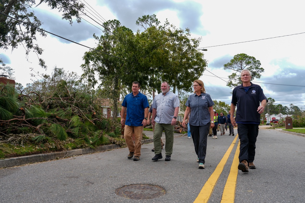 FEMA and Georgia Rep. Scott Survey Damage from Hurricane Helene