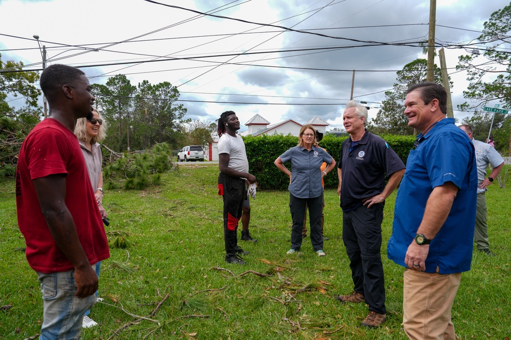 FEMA and Georgia Rep. Scott Speak with Hurricane Helene Survivors