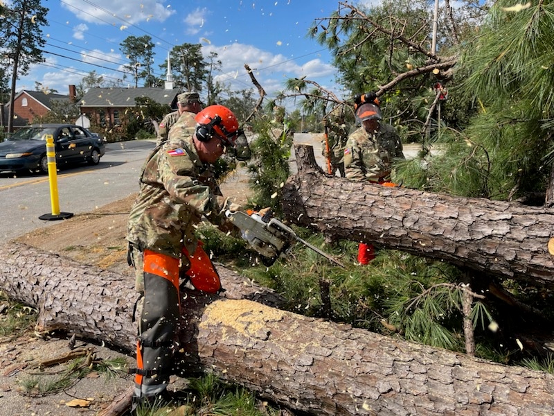 Georgia State Defense Force Assists with Hurricane Helene Recovery Efforts