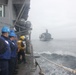 USS Lake Erie (CG 70) conducts replenishment at sea in the Northern Pacific Ocean