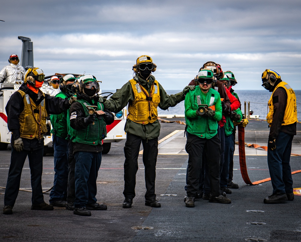 Nimitz Sailors Participate in a Mass Casualty Drill