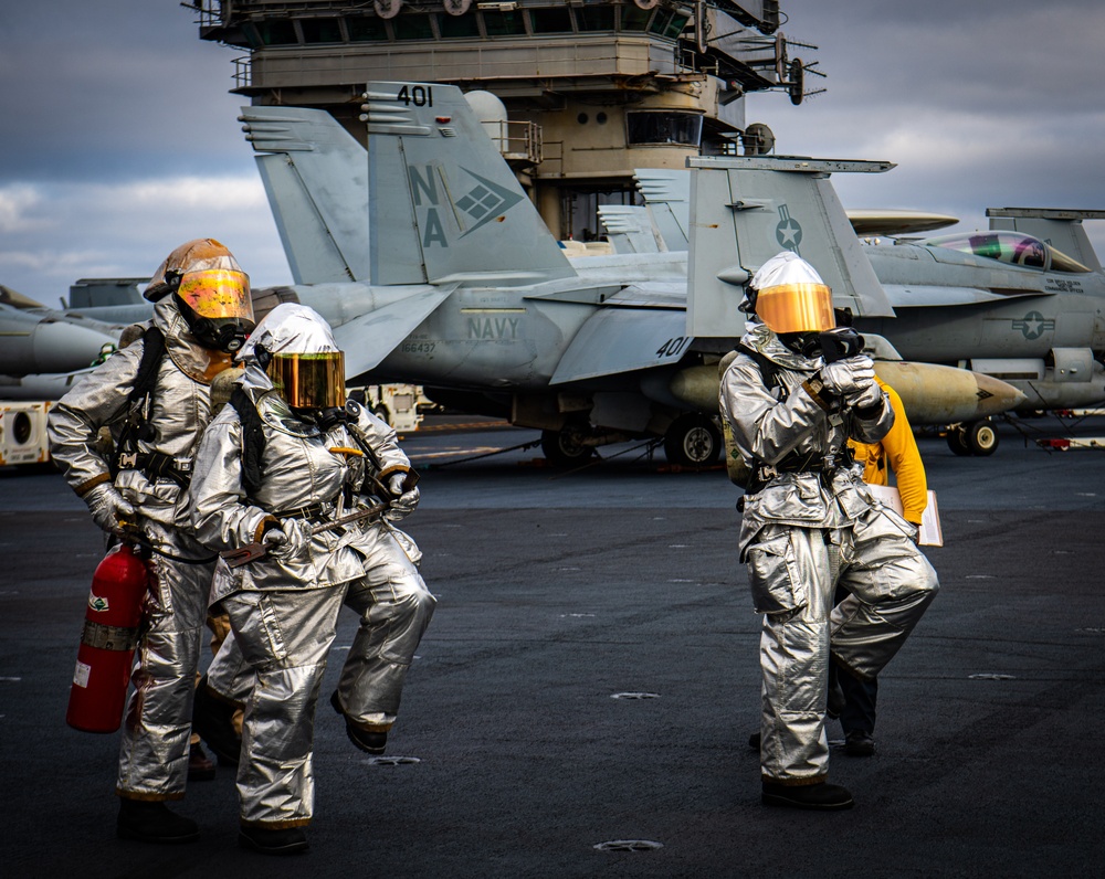 Nimitz Sailors Participate in a Mass Casualty Drill