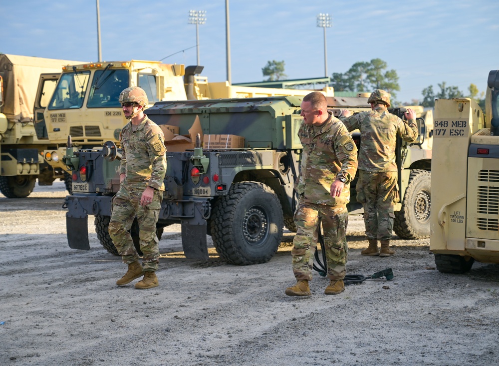 Georgia National Guard conducts road clearance operations near Augusta