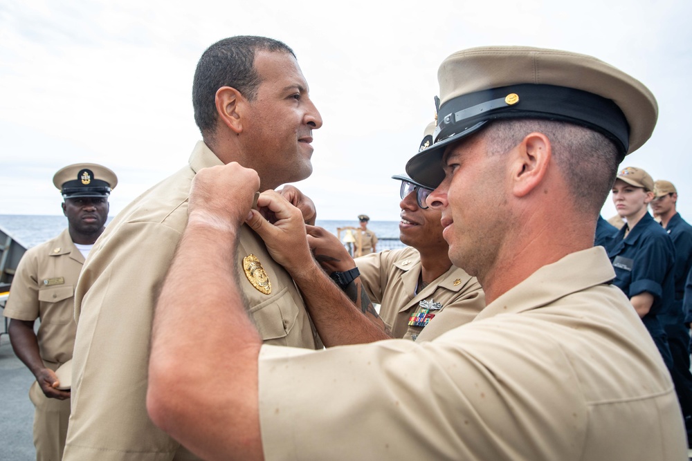 Russell chief pinning ceremony