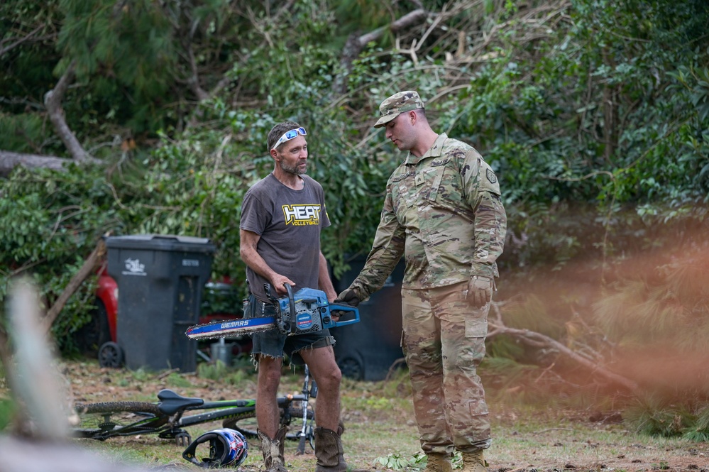 Georgia National Guard conducts road clearance operations in Augusta