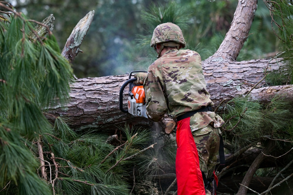 Georgia National Guard conducts road clearance operations in Augusta