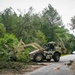 Georgia National Guard Soldiers conduct road clearing operations in Augusta