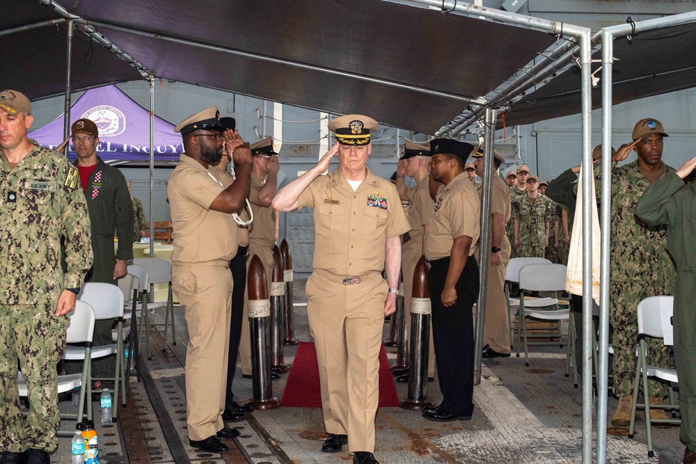 Change of Command ceremony