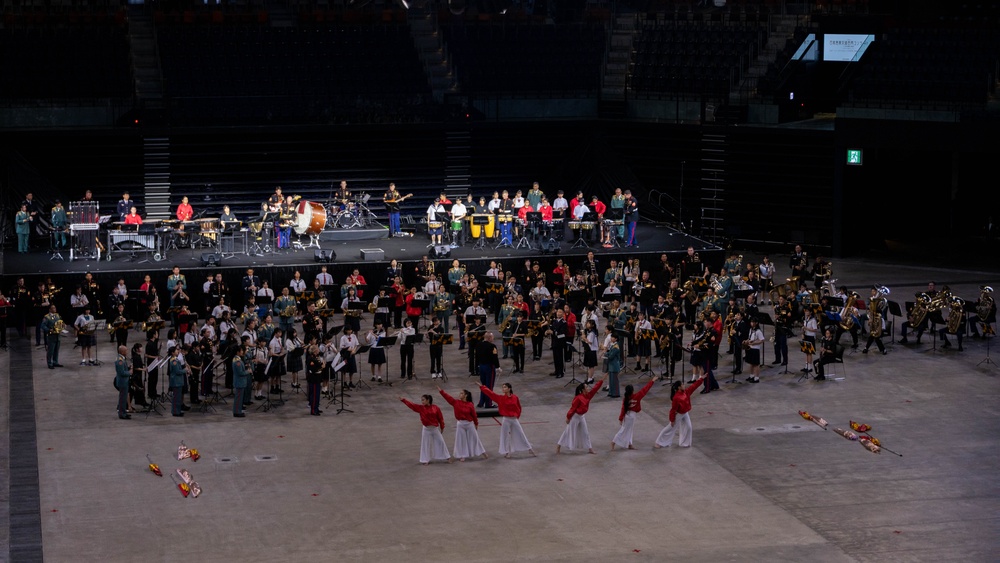 III Marine Expeditionary Force Band perform at the Japan-U.S. Music Exchange Joint Concert