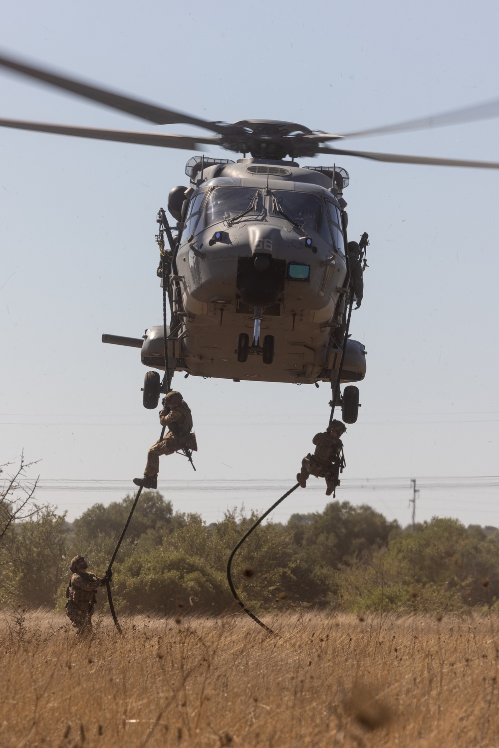 BLT 1/8, 24th MEU (SOC) Marines Conduct Fast Rope Operations with Italian Marines