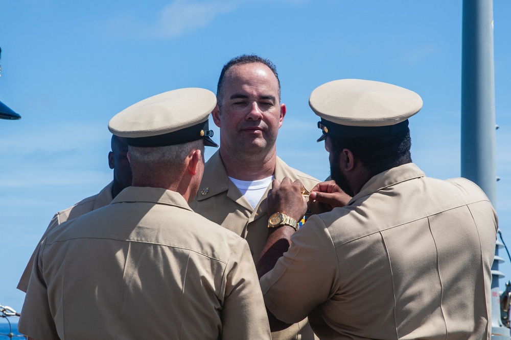 USS John S. McCain chief pinning ceremony