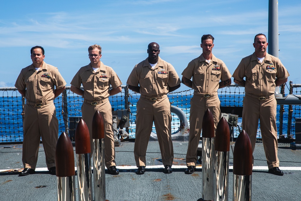 USS John S. McCain chief pinning ceremony