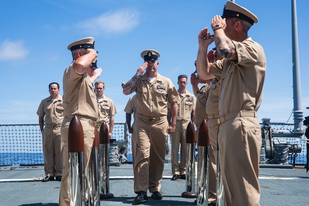 USS John S. McCain chief pinning ceremony