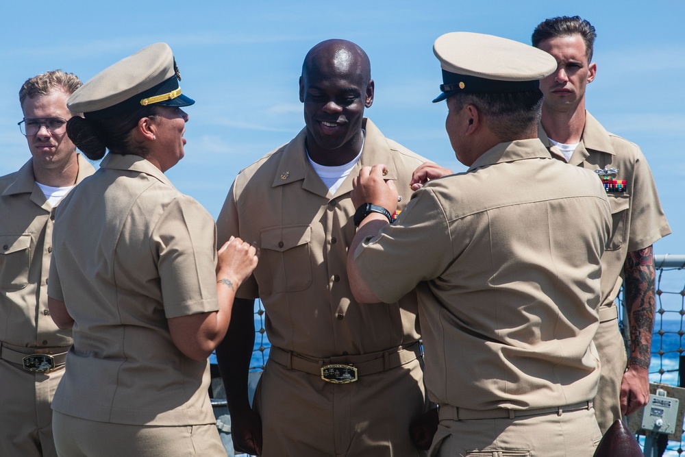 USS John S. McCain chief pinning ceremony