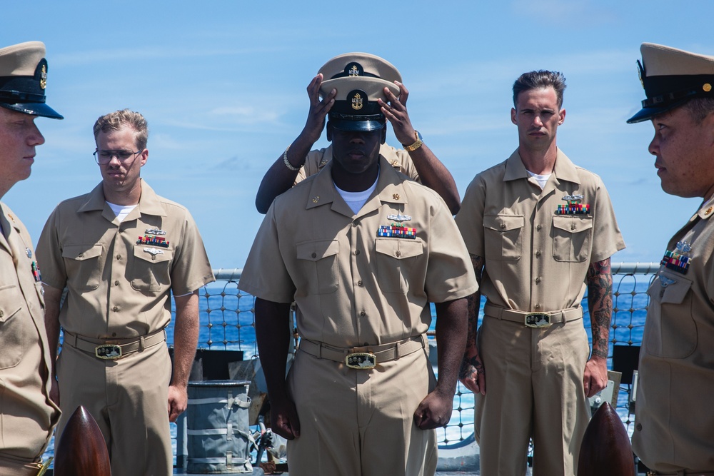 USS John S. McCain chief pinning ceremony