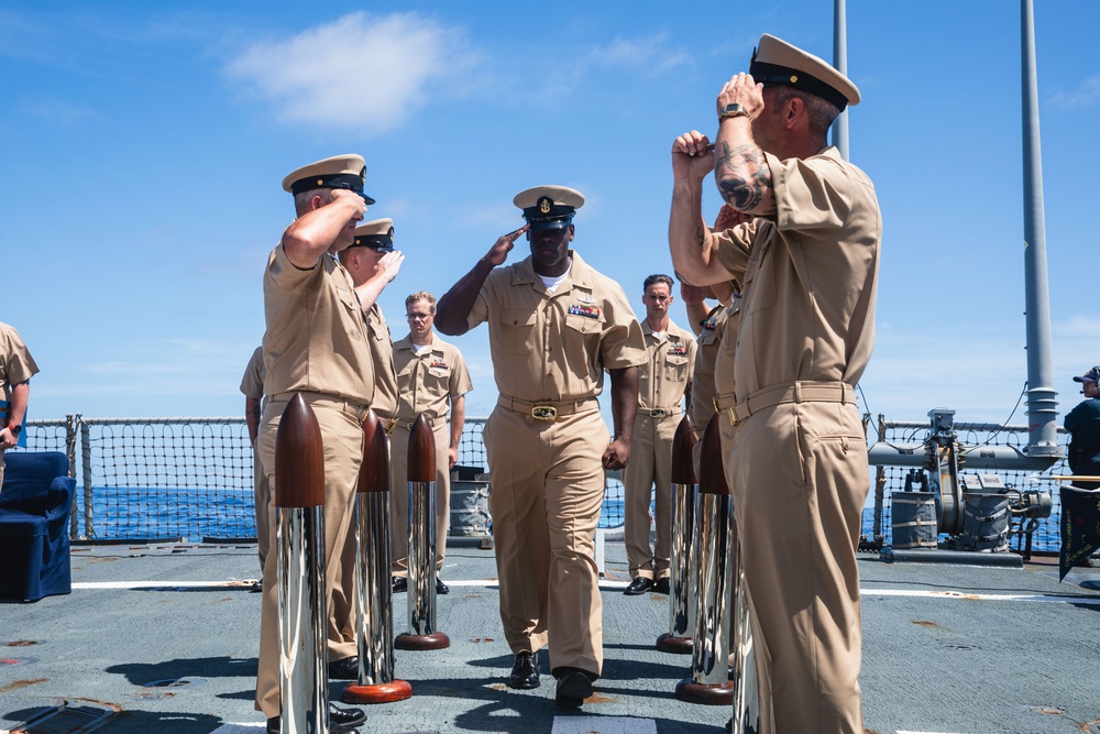 USS John S. McCain chief pinning ceremony