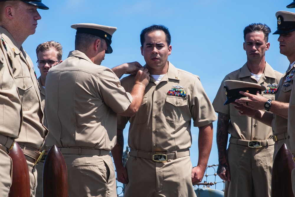 USS John S. McCain chief pinning ceremony