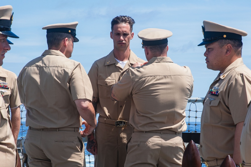 USS John S. McCain chief pinning ceremony