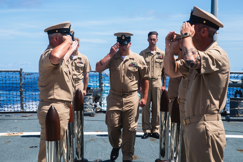 USS John S. McCain chief pinning ceremony