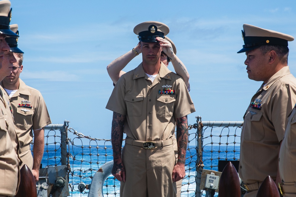 USS John S. McCain chief pinning ceremony