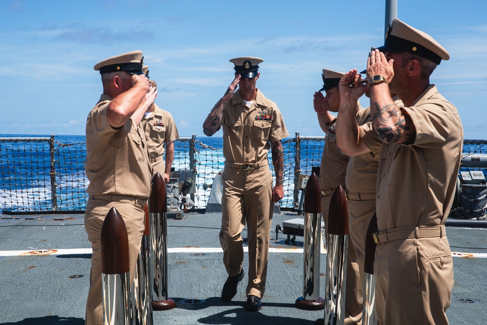 USS John S. McCain chief pinning ceremony