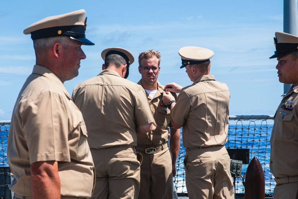 USS John S. McCain chief pinning ceremony