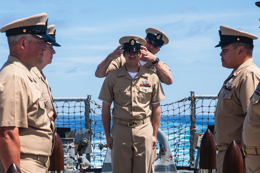 USS John S. McCain chief pinning ceremony