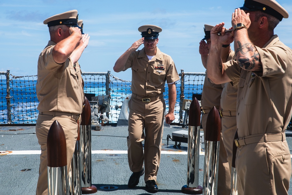 USS John S. McCain chief pinning ceremony