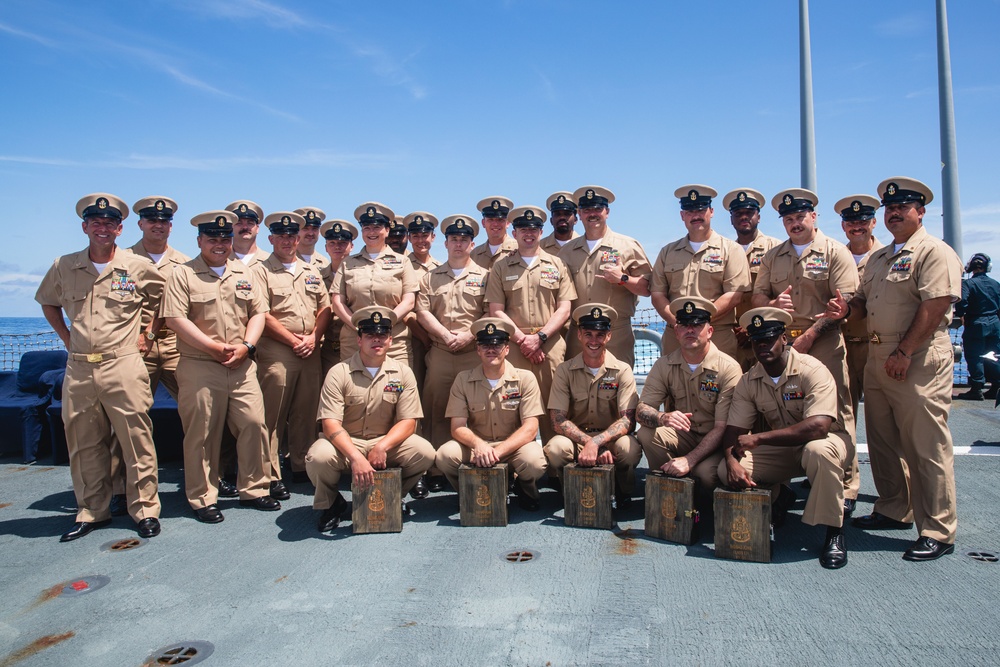 USS John S. McCain chief pinning ceremony