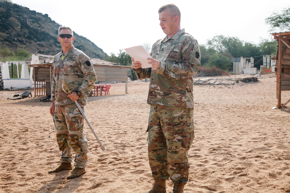 Task Force Paxton awards the Order of Saint of Maurice