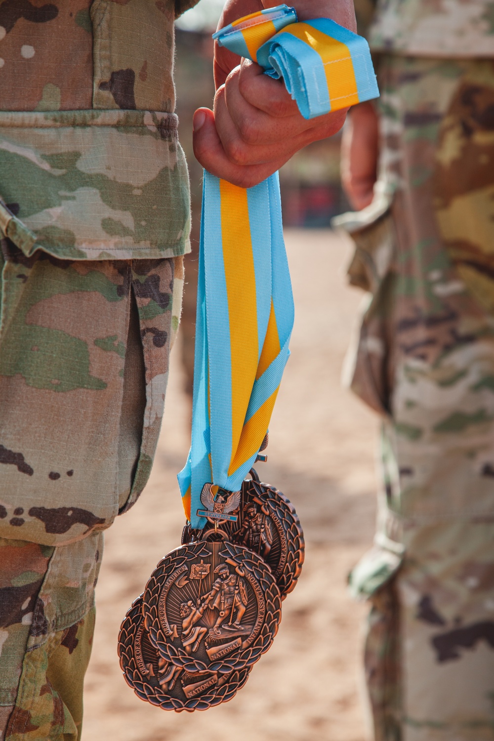 Task Force Paxton awards the Order of Saint of Maurice