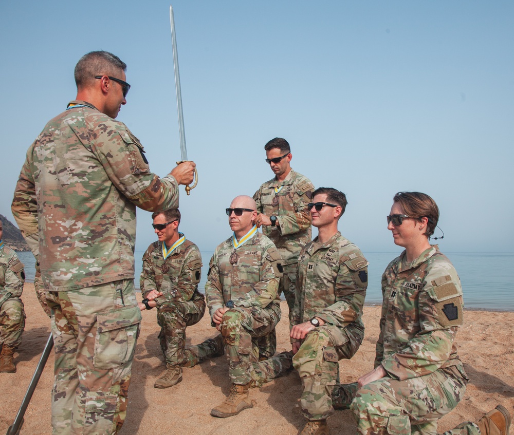 Task Force Paxton awards the Order of Saint of Maurice