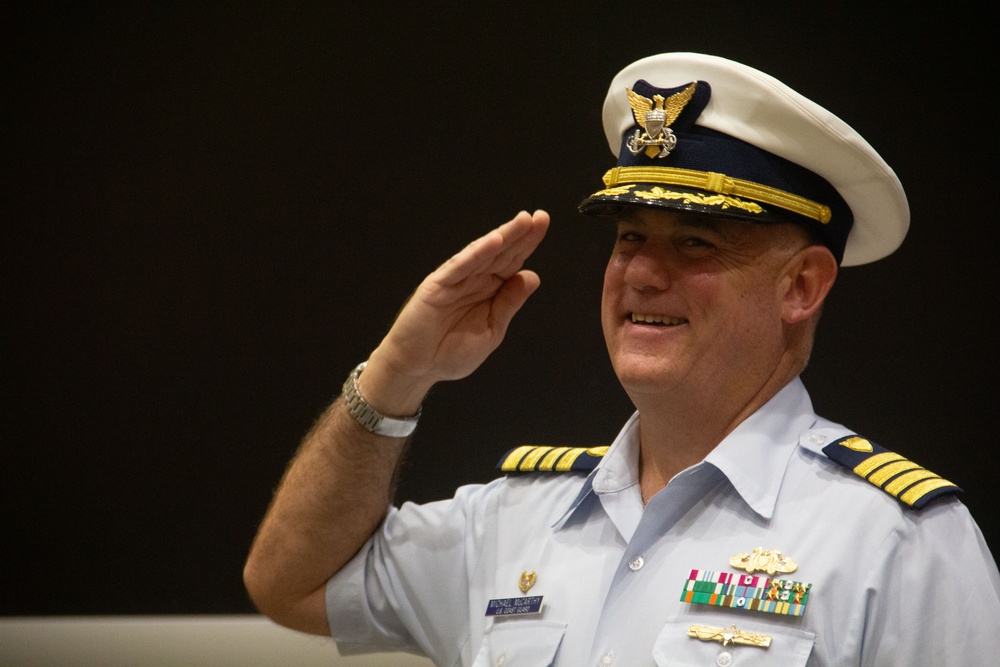 U.S. Southern Command Coast Guard reserve unit holds change of command