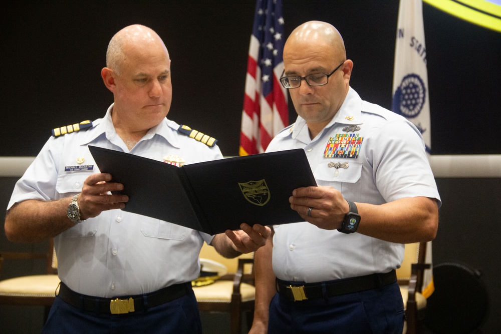 U.S. Southern Command Coast Guard reserve unit holds change of command