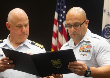 U.S. Southern Command Coast Guard reserve unit holds change of command
