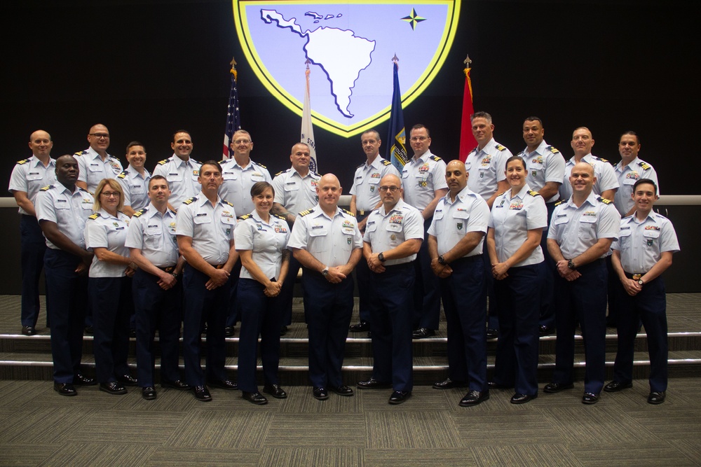 U.S. Southern Command Coast Guard reserve unit holds change of command