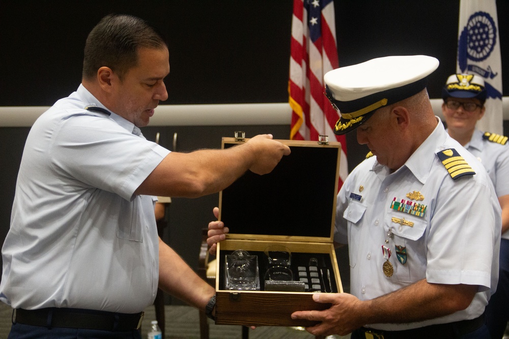 U.S. Southern Command Coast Guard reserve unit holds change of command