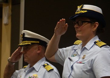 U.S. Southern Command Coast Guard reserve unit holds change of command