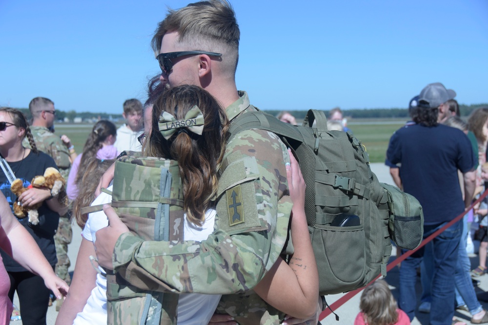 Sendoff ceremony for more than 300 Wisconsin National Guard Soldiers to U.S. Central and Africa Command