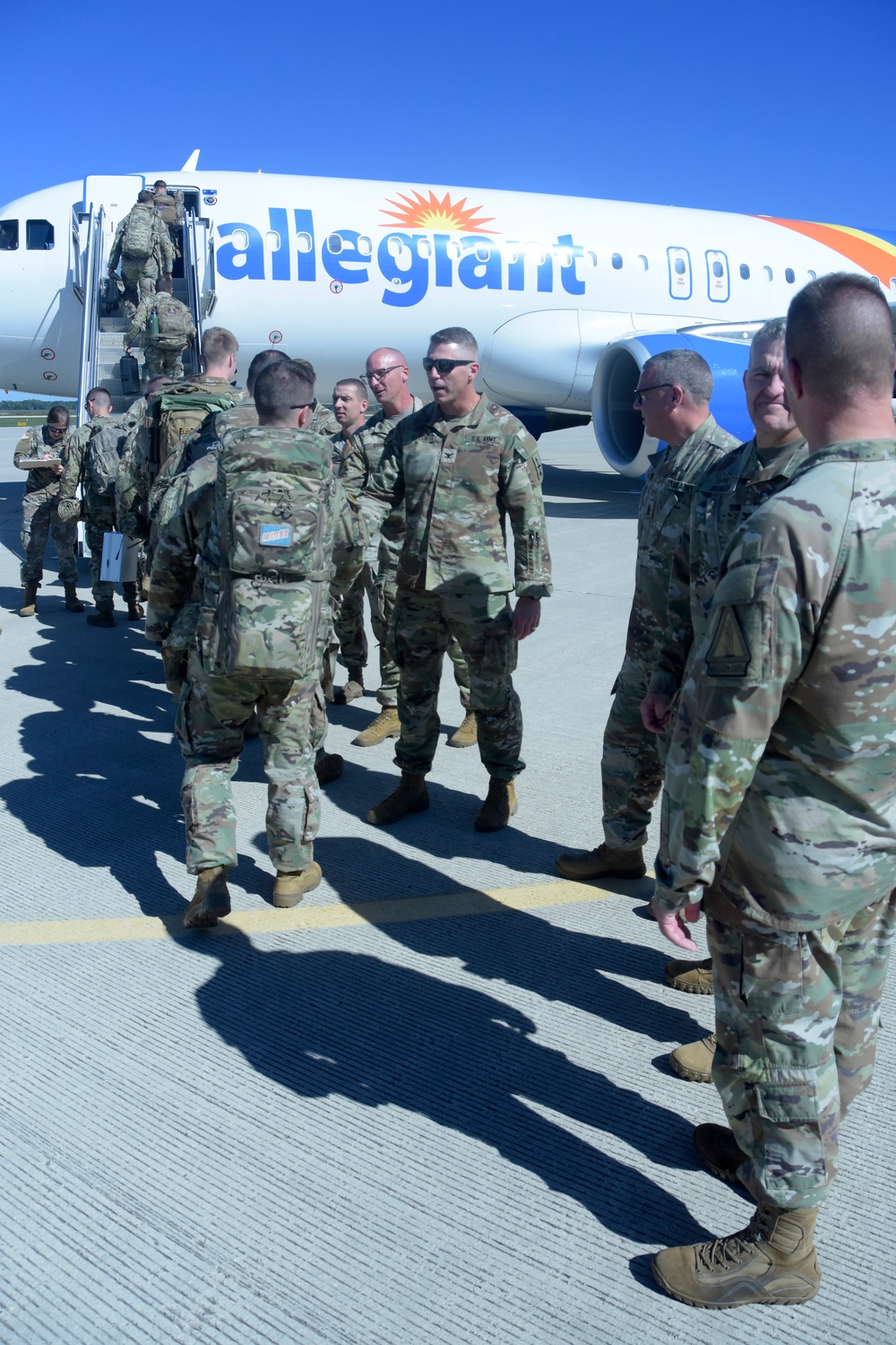 Sendoff ceremony for more than 300 Wisconsin National Guard Soldiers to U.S. Central and Africa Command