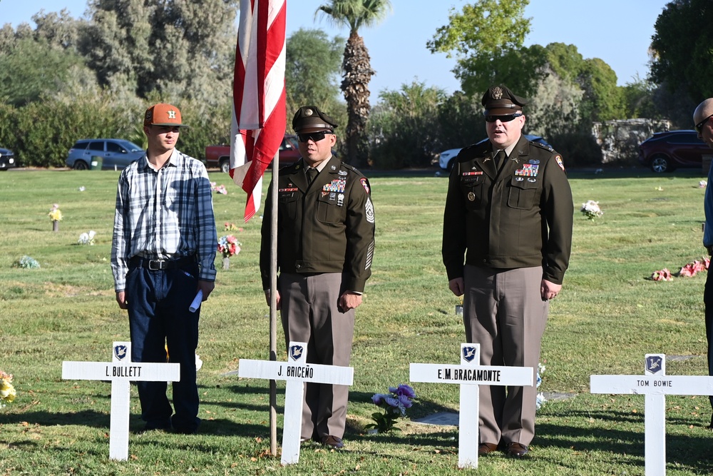 U.S. Army Yuma Proving Ground personnel honor World War II-era Bushmasters