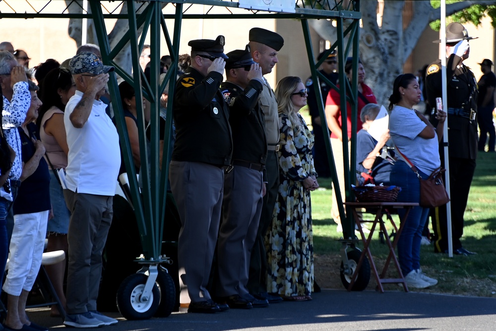 U.S. Army Yuma Proving Ground personnel honor World War II-era Bushmasters